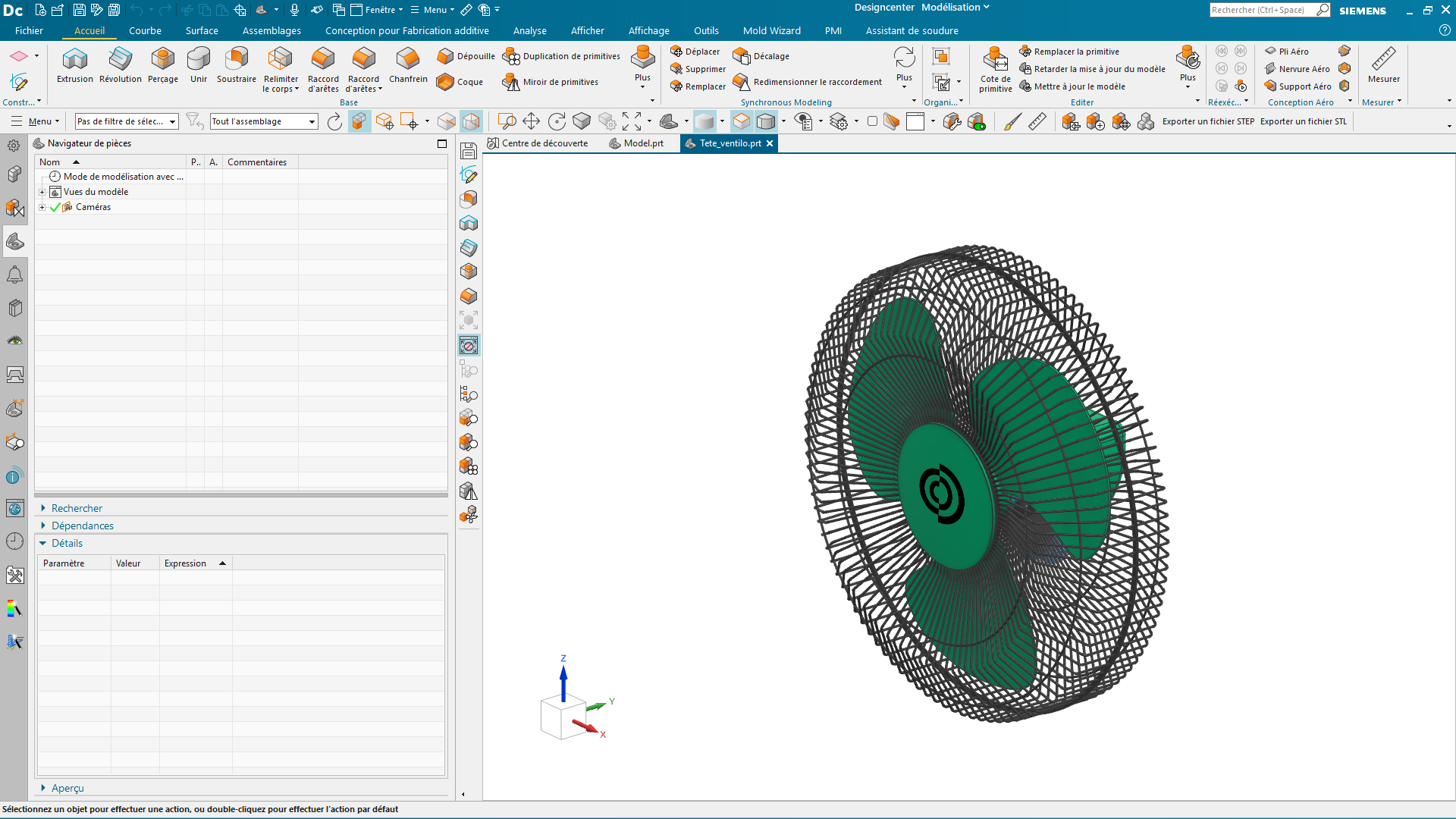 Construction d'un ventilateur électrique